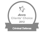 Avvo Clients' Choice 2012 | Criminal Defense