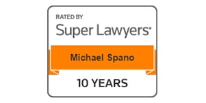 Rated By Super Lawyers | Michael Spano | 10 Years